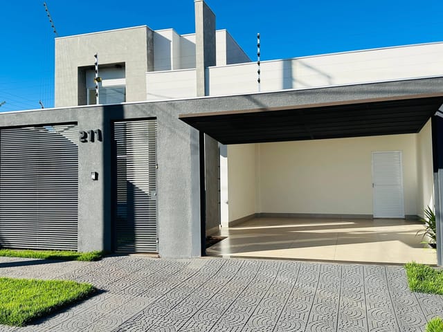 Foto do Casa - Casa Térrea à Venda no Jardim Munique com 3 Quartos, Suíte, Área Gourmet e Acabamento Moderno em Maringá | Benites & Gonzaga Imóveis