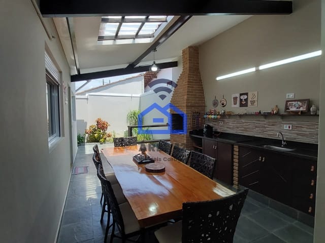 Foto do Casa - Casa à venda no bairro do Indaiá com 3 dormitórios, sendo 1 suíte, banheiro social, cozinha e área gourmet - Caraguatatuba SP | Área 12 imóveis