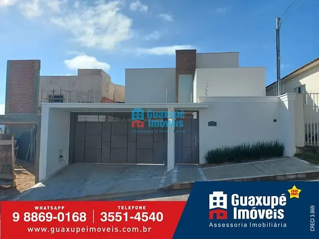 Casa com 340m² 3 quartos e 4 banheiros, à venda, no bairro VILA RICA em GUAXUPÉ
