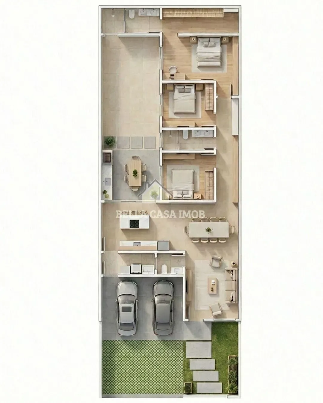 Casa, 3 quartos, 130 m² - Foto 2