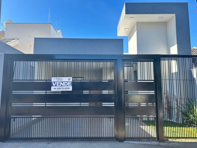 Foto do Casa - Casa à venda, Jardim Paulista, Maringá, PR com Suite + 2 Quartos, Ampla Sala e Cozinha, Gourmet com Churrasqueira e bancada, 2 Vagsas Garagem | Benites & Gonzaga Imóveis