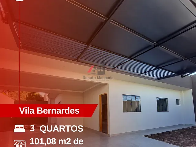 Casa com 182m² 3 quartos e 1 banheiro, à venda, no bairro Vila Bernardes em Arapongas