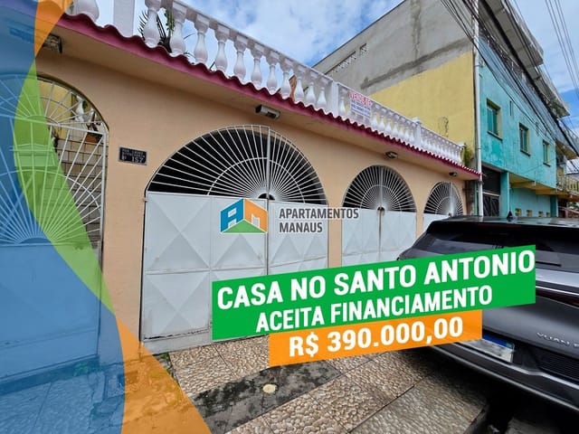 Casa 4 quartos e 2 banheiros, à venda, no bairro Santo Antônio em Manaus