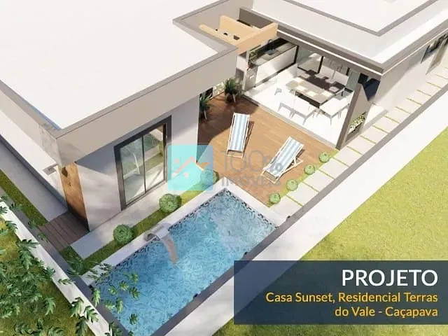 Casa com 300m² 3 quartos e 3 banheiros, à venda, no bairro Residencial Terras do Vale em Caçapava