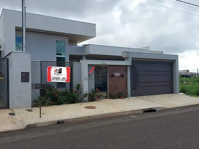Casa com 140m² 3 quartos e 3 banheiros, à venda, no bairro Jardim Paraná em Arapongas