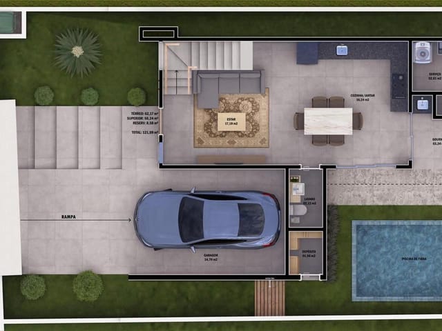 Casa 2 quartos e 3 banheiros, à venda, no bairro Ingleses do Rio Vermelho em Florianópolis