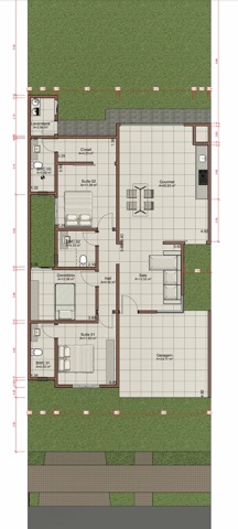 Casa com 250m² 3 quartos e 2 banheiros, à venda, no bairro Residencial Veneza em Nova Mutum