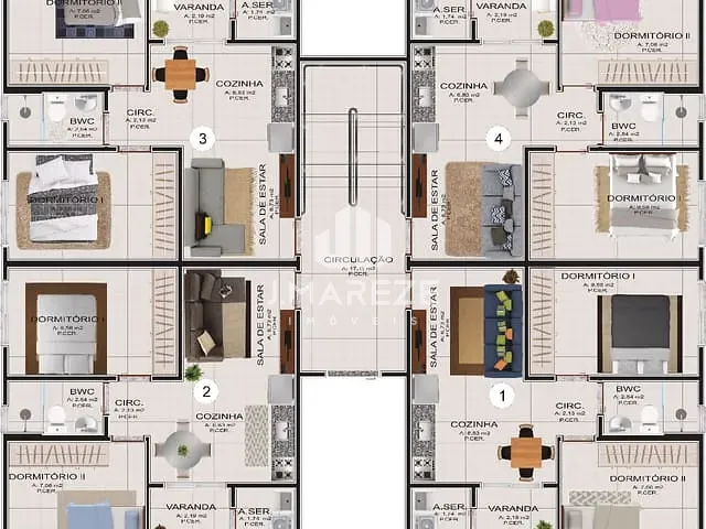 Casa 2 quartos e 1 banheiro, à venda, no bairro Núcleo Habitacional Adriano Correia em Apucarana