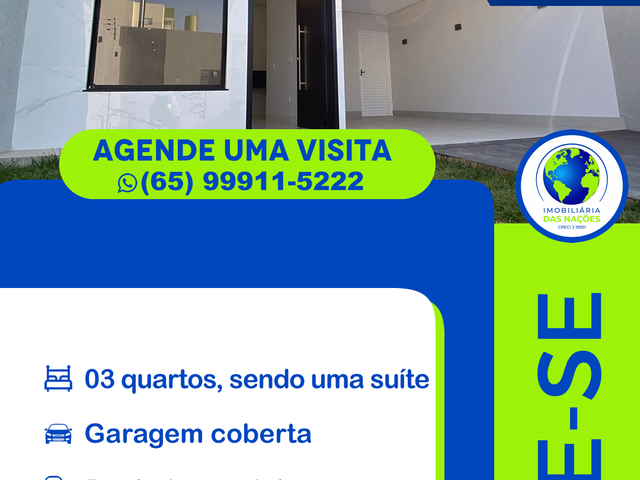 Casa com 216m² 3 quartos e 2 banheiros, à venda, no bairro Vila Ipiranga em Várzea Grande
