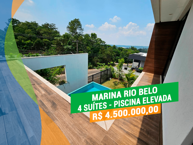 Casa com 716m² 4 quartos e 5 banheiros, à venda, no bairro Ponta Negra em Manaus