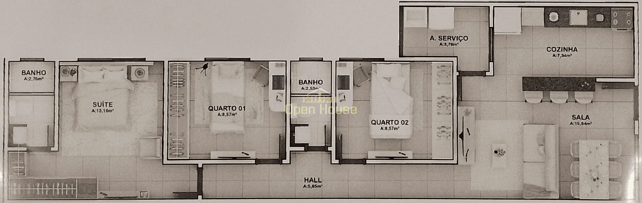 Casa, 2 quartos, 72 m² - Foto 4