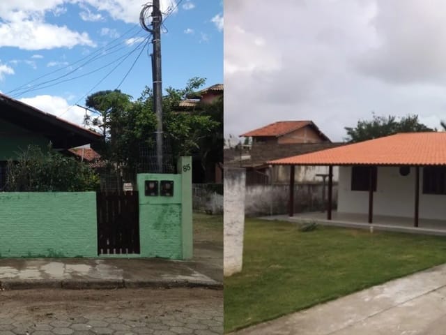 Foto do Casa - Duas casas de alvenaria, a da frente com 2 quartos e a dos fundos com 3 quartos no Campeche - Florianópolis/SC | Costão Sul Imóveis