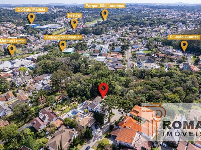 Casa com 524m² 5 quartos e 5 banheiros, à venda, no bairro São Lourenço em Curitiba