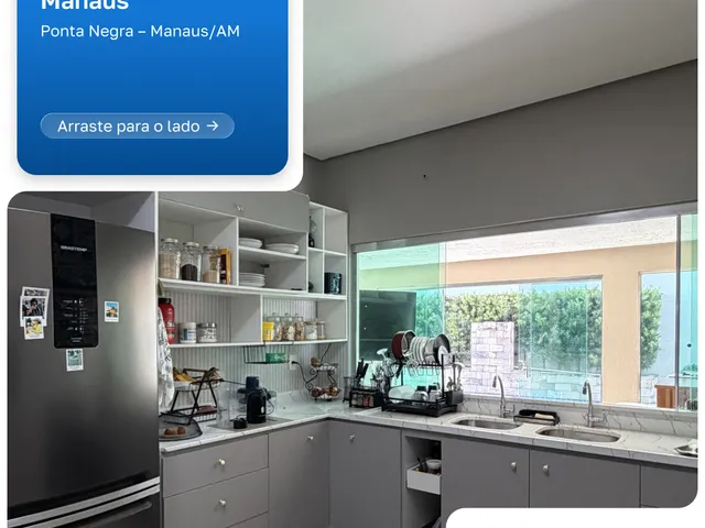Casa com 600m² 4 quartos e 4 banheiros, à venda, no bairro Ponta Negra em Manaus