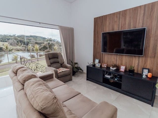 Foto do Casa - Casa com vista pro lago para venda ou locação no Cond. Terras de Canaã , Londrina | Imobiliária GEUM