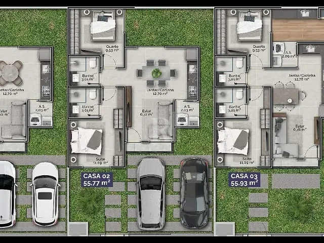Casa 2 quartos e 2 banheiros, à venda, no bairro Mata Atlântica II em Tijucas