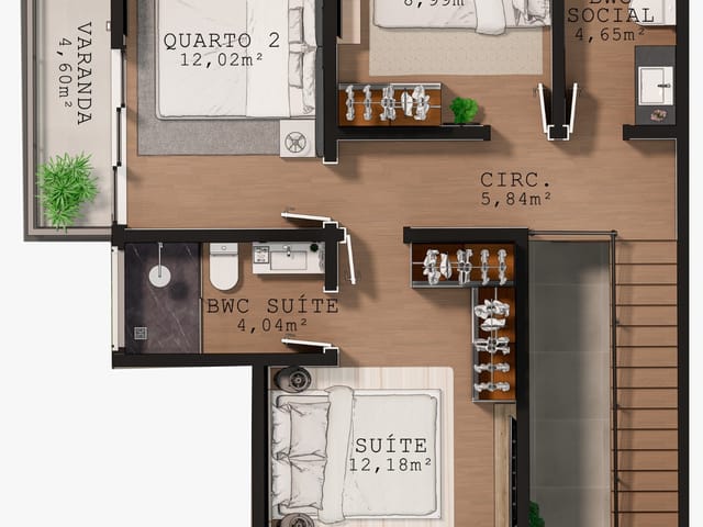 Foto do Casa - Casas à venda, com 03 dormitórios, sendo 01 suíte no Loteamento Bosque São José - Forquilhas | Elite Imóveis