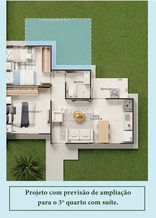 Casa, 2 quartos, 46 m² - Foto 5