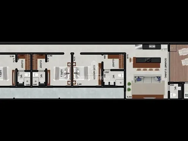 Casa com 291m² 3 quartos e 4 banheiros, à venda, no bairro Santa Cruz II em Cuiabá
