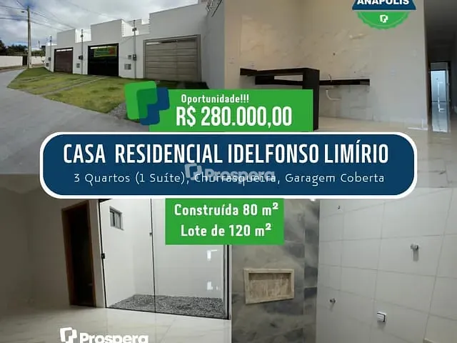 Casa 2 quartos e 1 banheiro, à venda, no bairro Centro em Anápolis