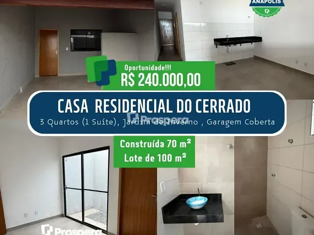 Casa 2 quartos e 1 banheiro, à venda, no bairro Centro em Anápolis