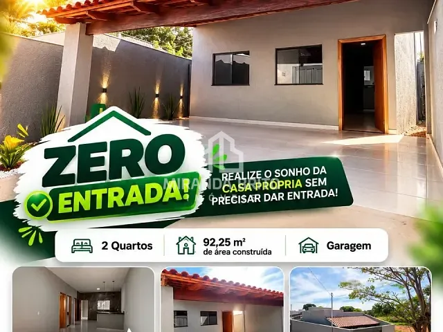Casa 2 quartos e 1 banheiro, à venda, no bairro Setor Central em Guapó