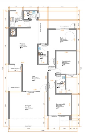 Casa com 250m² 3 quartos e 3 banheiros, à venda, no bairro Jardim América II em Nova Mutum