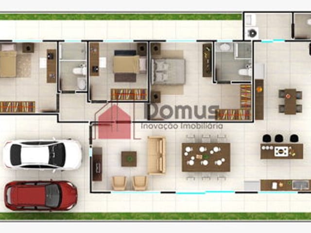 Casa com 264m², à venda, no bairro Parque das Nações em Pindamonhangaba