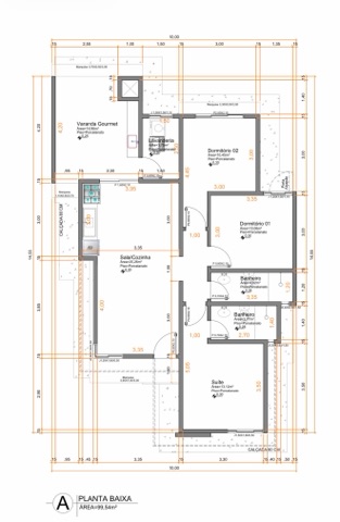Casa 3 quartos e 2 banheiros, à venda, no bairro Jardim América II em Nova Mutum