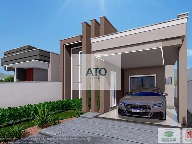Casa 3 quartos e 2 banheiros, à venda, no bairro centro em Canelinha