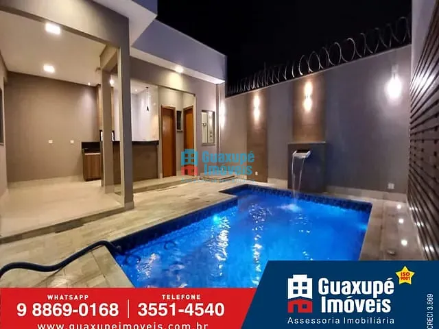 Casa com 335m² 3 quartos e 4 banheiros, à venda, no bairro JARDIM PRIMAVERA em GUAXUPÉ