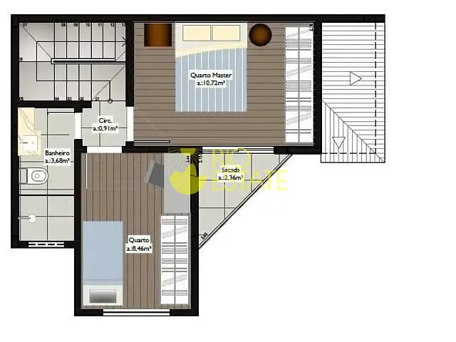 Casa com 108m² 2 quartos e 2 banheiros, à venda, no bairro Santa Rosa em Barra Mansa