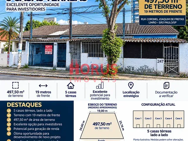 Terreno com 498m², à venda, no bairro Sítio do Morro em São Paulo