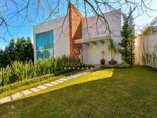 Foto do Casa - Campo Comprido, Condomínio West Side III, 476m², 4 Suítes, 4 Vagas, Mezanino, Lago, Bosque, à venda, Curitiba, PR | Imobiliária GreenVille