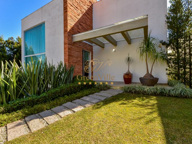Foto do Casa - Campo Comprido, Condomínio West Side III, 476m², 4 Suítes, 4 Vagas, Mezanino, Lago, Bosque, à venda, Curitiba, PR | Imobiliária GreenVille