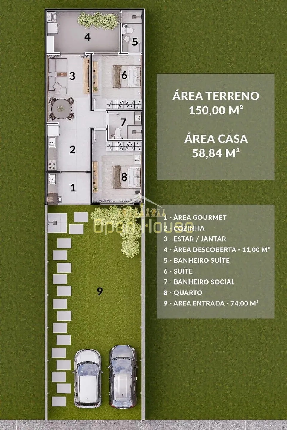 Casa, 2 quartos, 58 m² - Foto 17