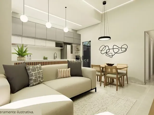 Casa com 125m² 2 quartos e 2 banheiros, à venda, no bairro Arvoredo em Pinheiral