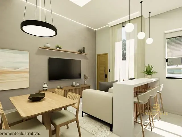 Casa com 125m² 2 quartos e 2 banheiros, à venda, no bairro Arvoredo em Pinheiral