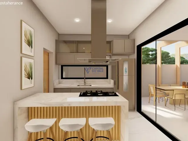 Casa com 360m² 2 quartos e 3 banheiros, à venda, no bairro Condomínio Santa Mônica em Caçapava