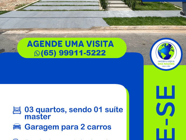 Casa com 250m² 3 quartos e 1 banheiro, à venda, no bairro Condomínio Primor das Torres em Cuiabá