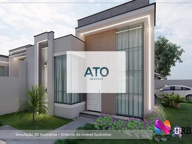 Casa 2 quartos e 1 banheiro, à venda, no bairro moura em Canelinha