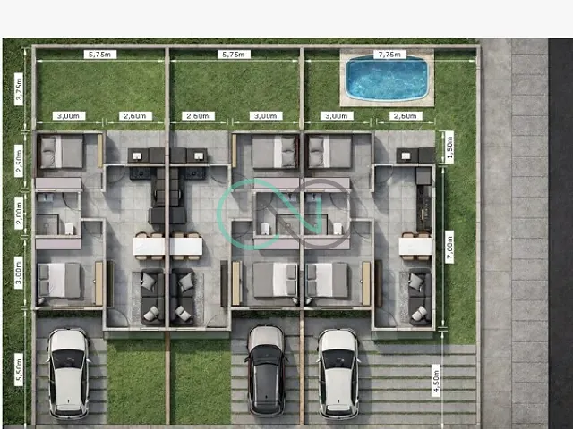 Casa com 105m² 2 quartos e 1 banheiro, à venda, no bairro São Luiz em Sapiranga