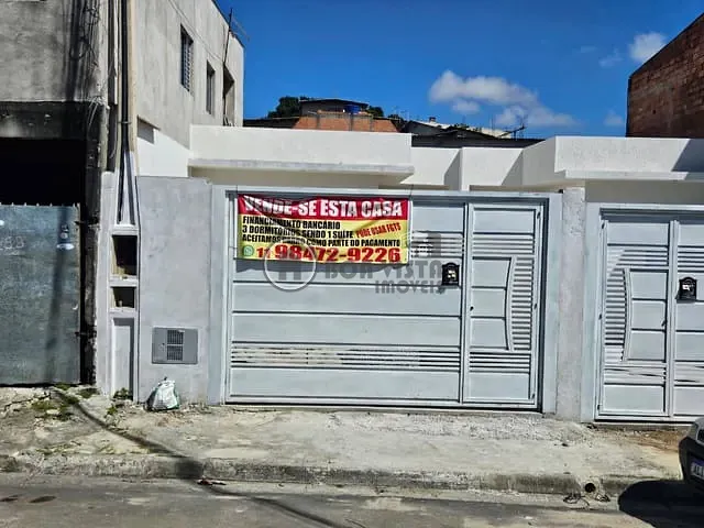 Casa 3 quartos e 1 banheiro, à venda, no bairro Cidade Miguel Badra em Suzano