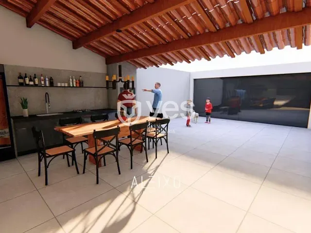 Casa 3 quartos e 2 banheiros, à venda, no bairro Parque das Mangabeiras em Araxá
