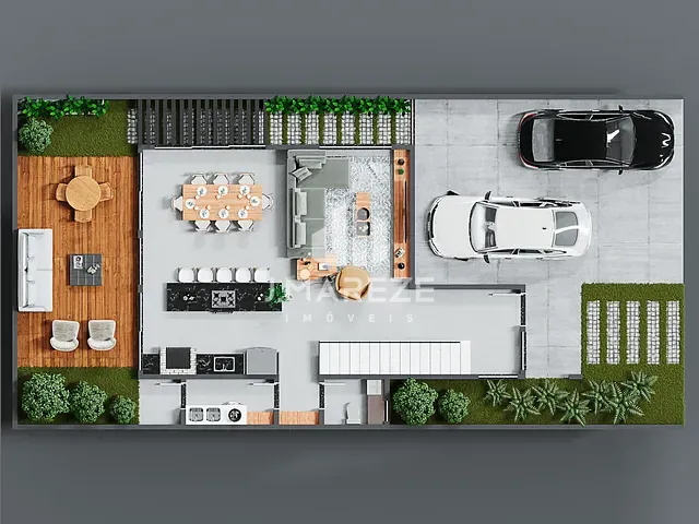 Casa com 220m² 3 quartos e 4 banheiros, à venda, no bairro Gleba Nova Ukrania em Apucarana