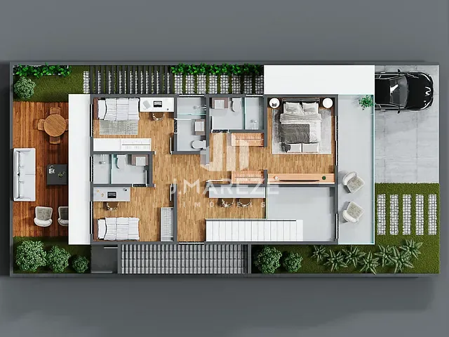 Casa com 220m² 3 quartos e 4 banheiros, à venda, no bairro Gleba Nova Ukrania em Apucarana
