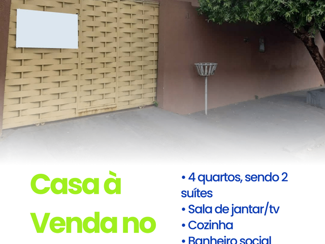 Casa com 280m² 4 quartos e 3 banheiros, à venda, no bairro Morada da Serra em Cuiabá
