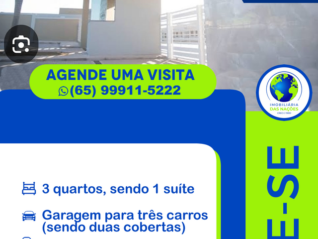 Casa com 170m² 3 quartos e 2 banheiros, à venda, no bairro Parque Atalaia em Cuiabá