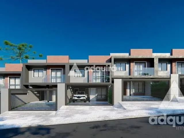 Sobrado com 113m² 3 quartos e 3 banheiros, à venda, no bairro Jardim Carvalho em Ponta Grossa