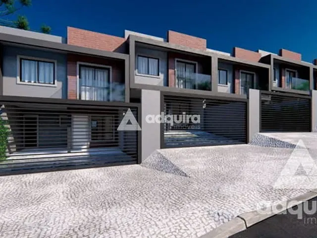 Sobrado com 113m² 3 quartos e 3 banheiros, à venda, no bairro Jardim Carvalho em Ponta Grossa